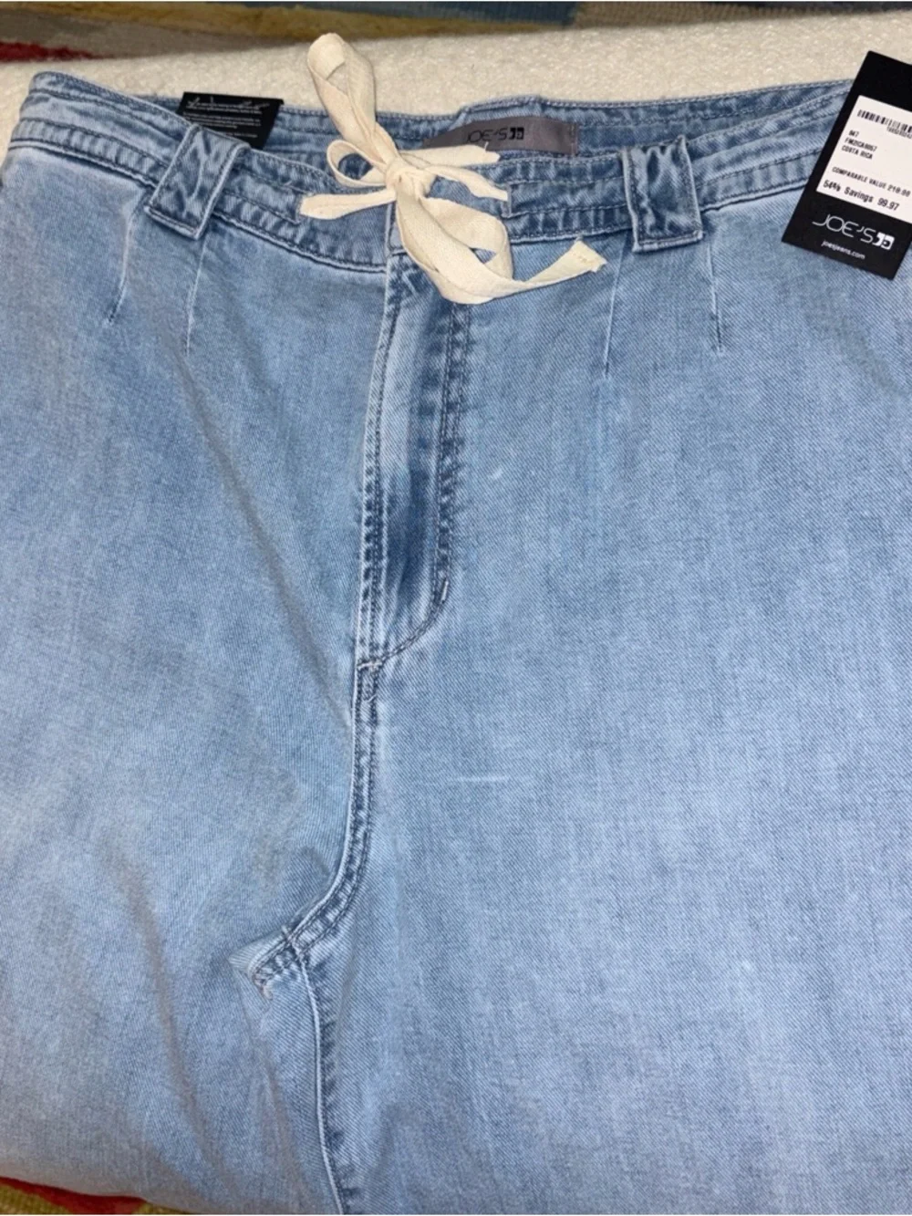 Joe’s Wide Leg Jeans with Tie at Waist (NWT) size 32